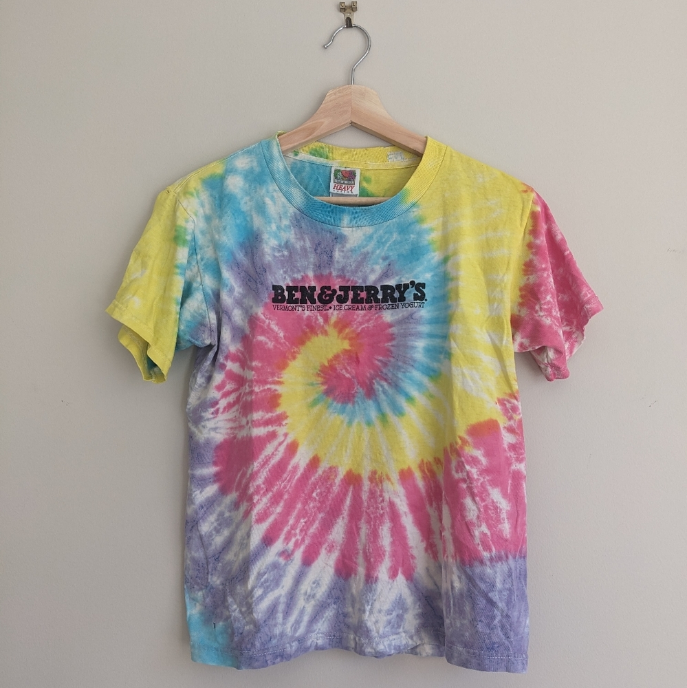 Vintage Y2K Ben & Jerry's Tie Dye Tee
